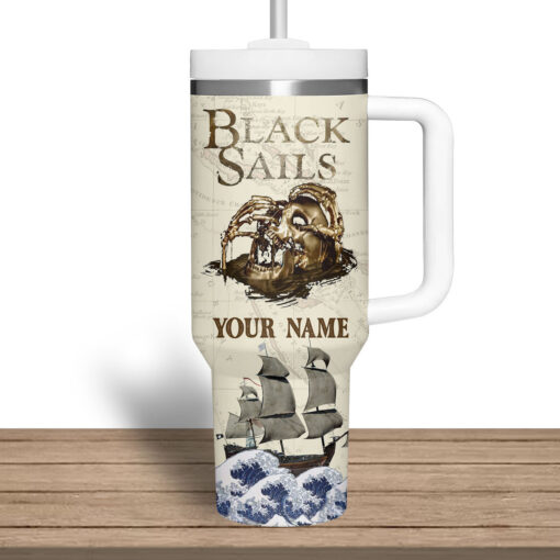 black sails tv series custom stanley quencher 40oz stainless steel tumbler ftvpu