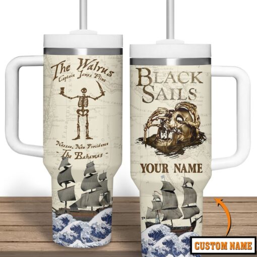 black sails tv series custom stanley quencher 40oz stainless steel tumbler nw5ql 1