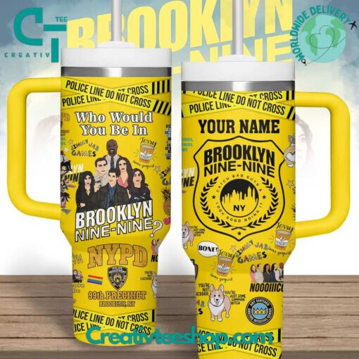 brooklyn nine nine tv series custom stanley quencher 40oz stainless steel tumbler with handle chy8b 1