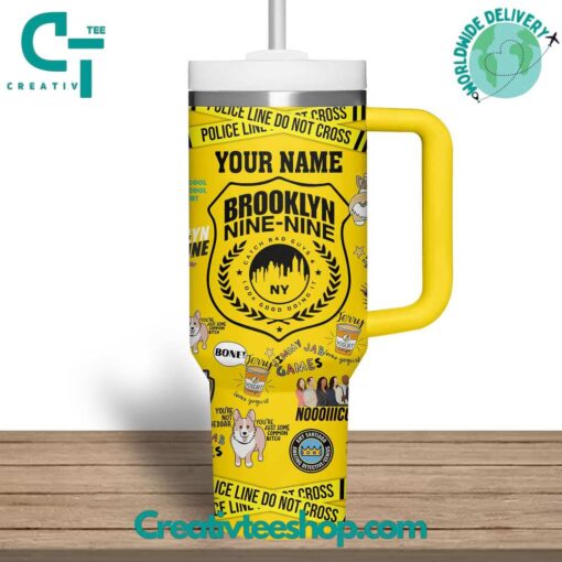 brooklyn nine nine tv series custom stanley quencher 40oz stainless steel tumbler with handle gbvck