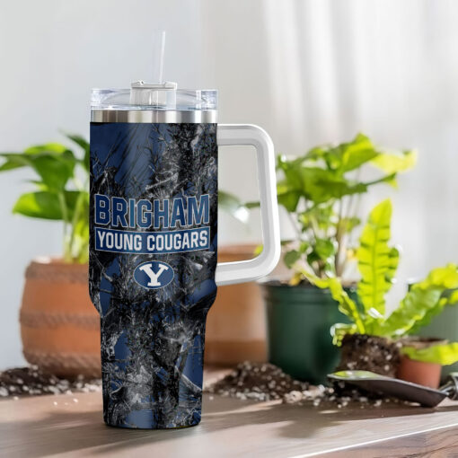 byu cougars ncaa hunting custom stanley quencher 40oz stainless steel tumbler with handle z7pl5