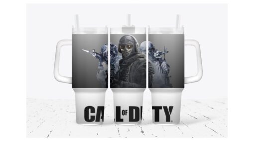 call of duty games custom stanley quencher 40oz stainless steel tumbler with handle