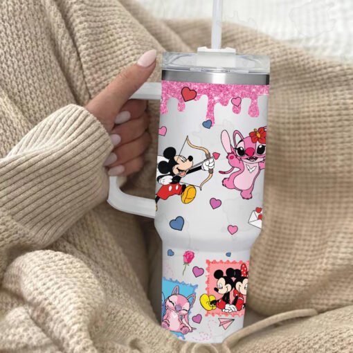 cartoon characters disney cartoon custom stanley quencher 40oz stainless steel tumbler with handle d5vpo