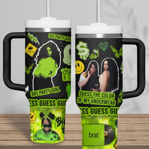 charli xcx music custom stanley quencher 40oz stainless steel tumbler with handle bbnwt 1