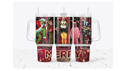 christmas funny movie tv series custom stanley quencher 40oz stainless steel tumbler with handle yh0ew