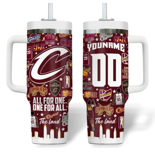 cleveland cavaliers nba custom stanley quencher 40oz stainless steel tumbler rlakj