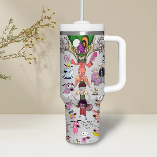 courage the cowardly dog tv series custom stanley quencher 40oz stainless steel tumbler uizbp