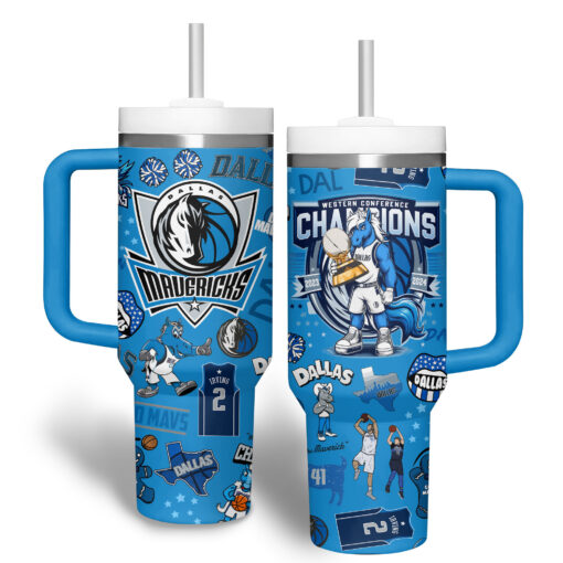 dallas mavericks nba custom stanley quencher 40oz stainless steel tumbler 0wijs