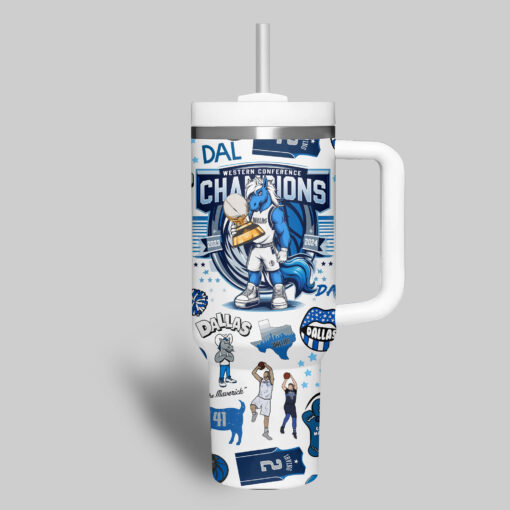 dallas mavericks nba custom stanley quencher 40oz stainless steel tumbler r1dgu