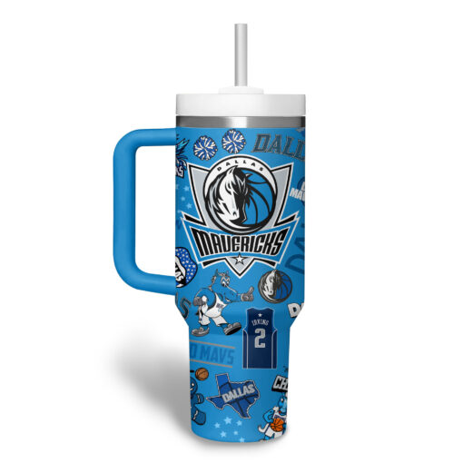 dallas mavericks nba custom stanley quencher 40oz stainless steel tumbler seten