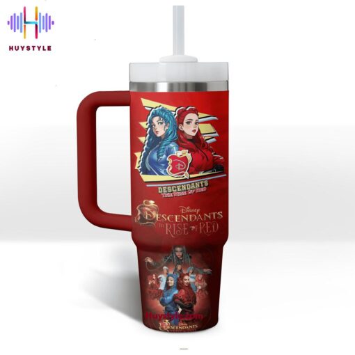 descendants tv series custom stanley quencher 40oz stainless steel tumbler with handle