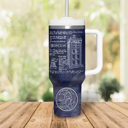 doctor who tv series custom stanley quencher 40oz stainless steel tumbler with handle q1cpo