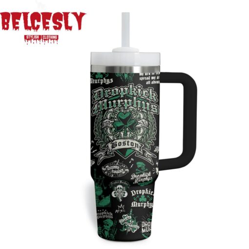 dropkick murphys music custom stanley quencher 40oz stainless steel tumbler with handle d9chk