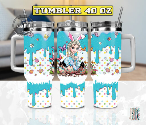 easer elsa frozen disney cartoon custom stanley quencher 40oz stainless steel tumbler with handle muuu6