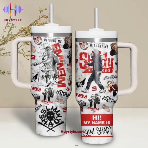 eminem music custom stanley quencher 40oz stainless steel tumbler with handle ozpmk 1