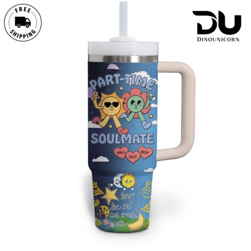 fall out boy music custom stanley quencher 40oz stainless steel tumbler with handle h10aq