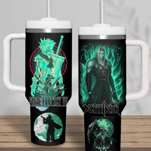 final fantasy vii games custom stanley quencher 40oz stainless steel tumbler kmzgs 1