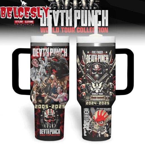 five finger death punch music custom stanley quencher 40oz stainless steel tumbler with handle bpfxk 1