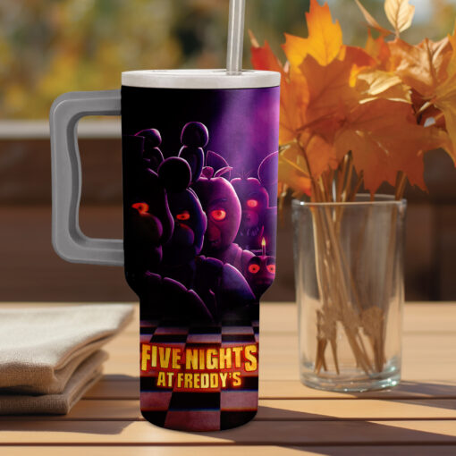 five nights at freddys games custom stanley quencher 40oz stainless steel tumbler with handle t0ir7