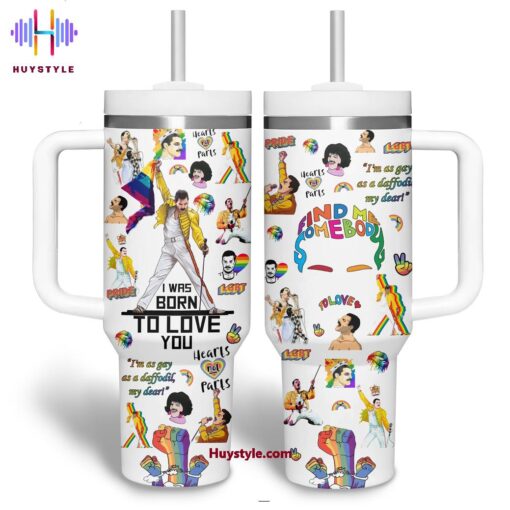 freddie mercury music custom stanley quencher 40oz stainless steel tumbler with handle 5kfmq