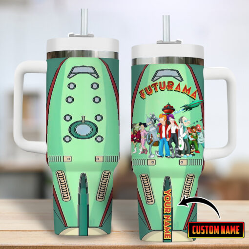 futurama tv series custom stanley quencher 40oz stainless steel tumbler ur8mv