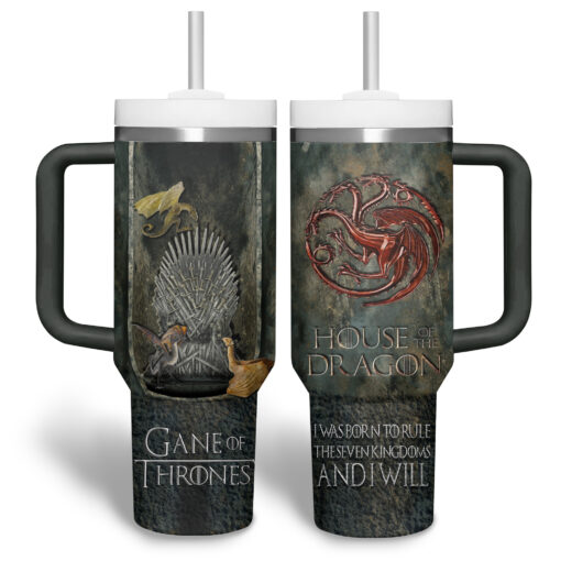 game of thrones tv series custom stanley quencher 40oz stainless steel tumbler l8j36