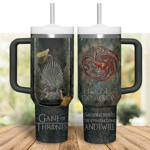 game of thrones tv series custom stanley quencher 40oz stainless steel tumbler qguvm