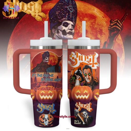 ghost music custom stanley quencher 40oz stainless steel tumbler with handle cwbum 1