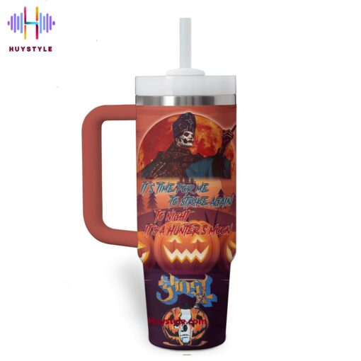 ghost music custom stanley quencher 40oz stainless steel tumbler with handle wtiw8