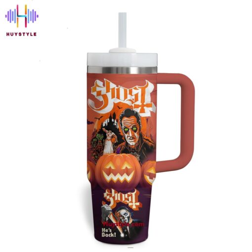 ghost music custom stanley quencher 40oz stainless steel tumbler with handle yqhkg