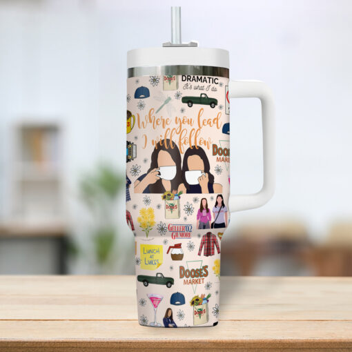 gilmore girls tv series custom stanley quencher 40oz stainless steel tumbler i831d