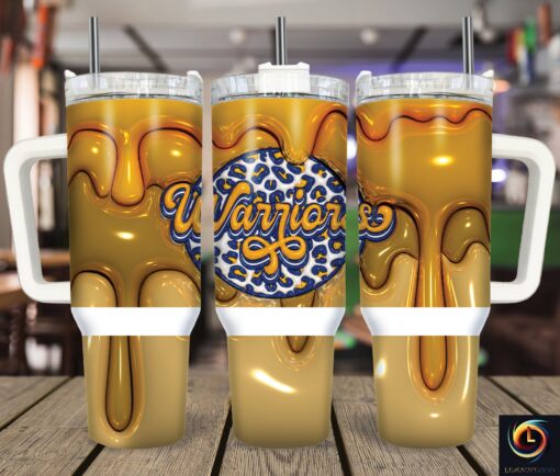 golden state warriors nba custom stanley quencher 40oz stainless steel tumbler with handle wdsrg