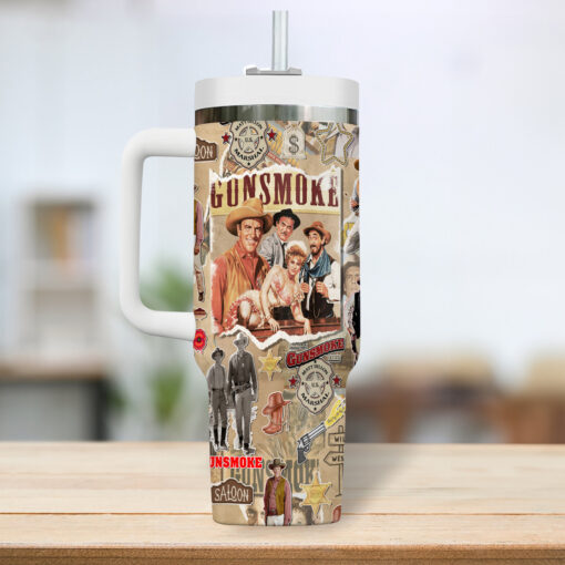 gunsmoke tv series custom stanley quencher 40oz stainless steel tumbler 9tghw