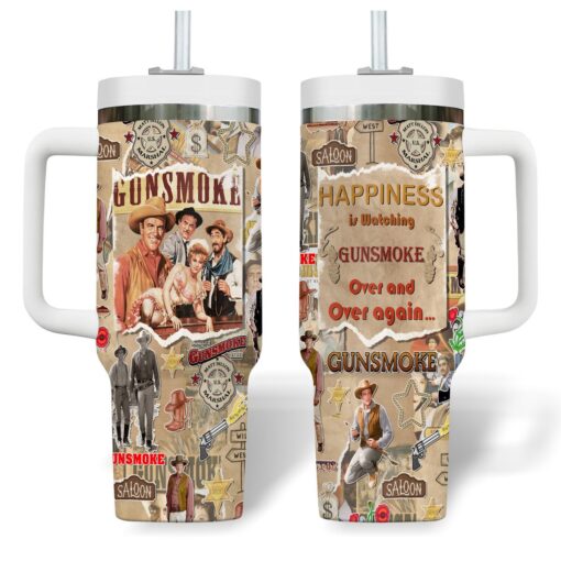 gunsmoke tv series custom stanley quencher 40oz stainless steel tumbler n9lp3 1