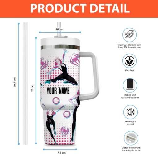 gwen stacy spidergwen marvel cartoon custom stanley quencher 40oz stainless steel tumbler with handle