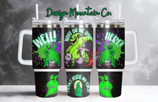 halloween oogie boogie the nightmare before christmas cartoon custom stanley quencher 40oz stainless steel tumbler with handle wy8z6