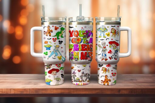 halloween toy story cartoon custom stanley quencher 40oz stainless steel tumbler with handle 8prrh scaled