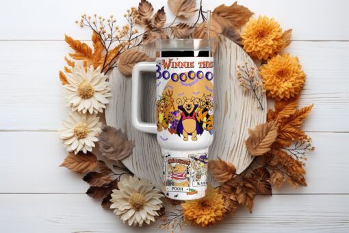 halloween winnie the pooh disney cartoon custom stanley quencher 40oz stainless steel tumbler with handle igwsd scaled