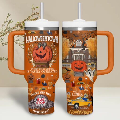 halloweentown tv series custom stanley quencher 40oz stainless steel tumbler