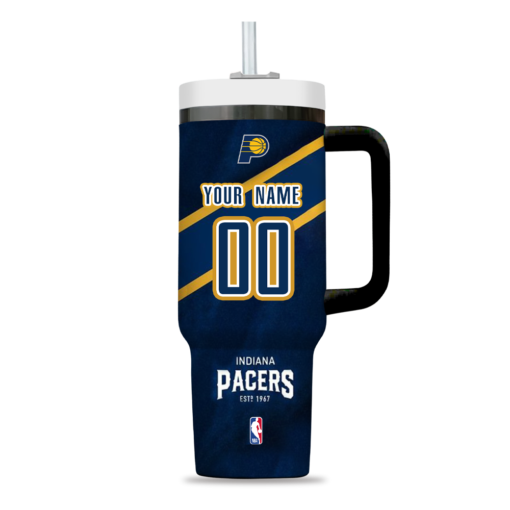 indiana pacers nba custom stanley quencher 40oz stainless steel tumbler fspll