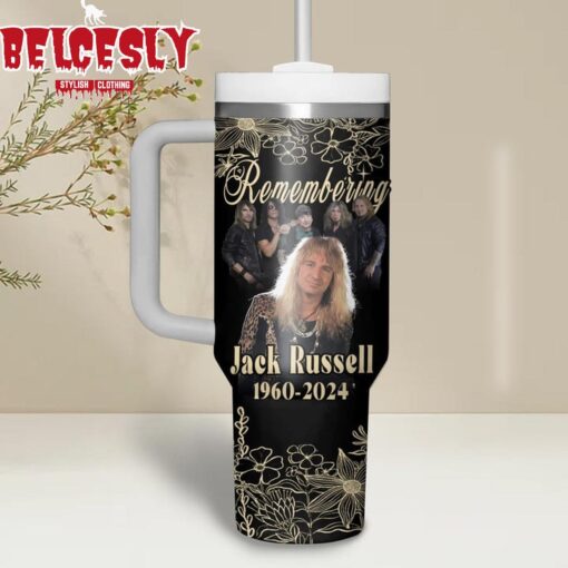 jack russell music custom stanley quencher 40oz stainless steel tumbler with handle iqbqn