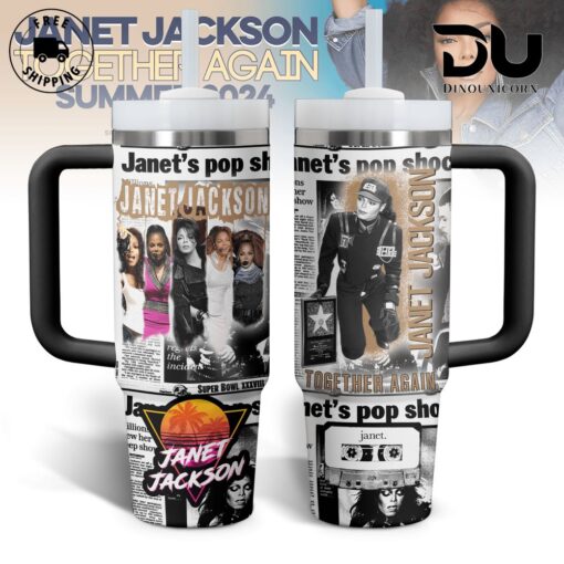 janet jackson music custom stanley quencher 40oz stainless steel tumbler with handle tg7yn 1