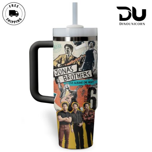 jonas brothers music custom stanley quencher 40oz stainless steel tumbler with handle gbtkg