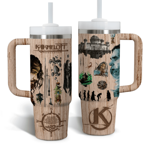 kaamelott tv series custom stanley quencher 40oz stainless steel tumbler with handle gvysc