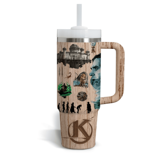 kaamelott tv series custom stanley quencher 40oz stainless steel tumbler with handle