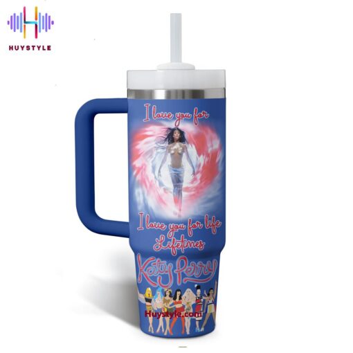 katy perry music custom stanley quencher 40oz stainless steel tumbler with handle ltwak