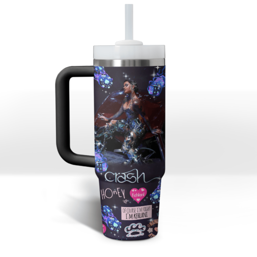 kehlani music custom stanley quencher 40oz stainless steel tumbler with handle uwm6c