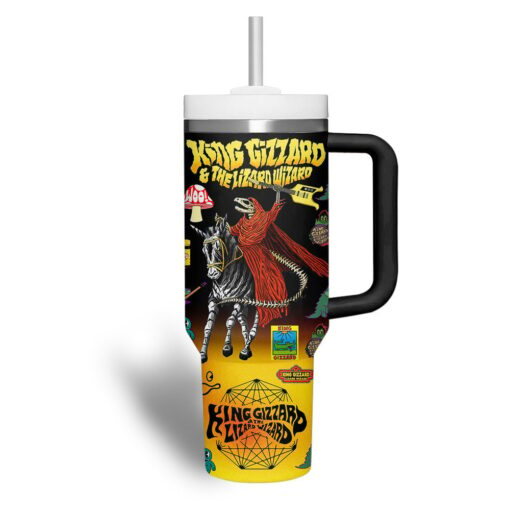 king gizzard the lizard wizard music custom stanley quencher 40oz stainless steel tumbler with handle 0iwbd