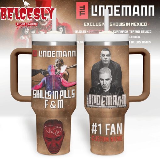 lindemann music custom stanley quencher 40oz stainless steel tumbler with handle hqkaf 1