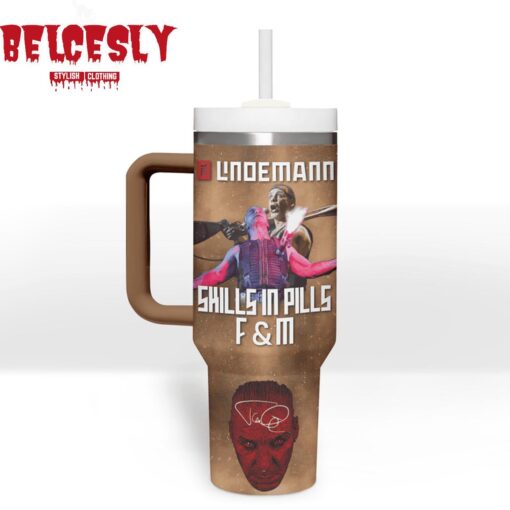 lindemann music custom stanley quencher 40oz stainless steel tumbler with handle jhlb5